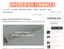 Tablet Screenshot of diversifiedfinances.com